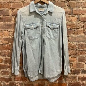 Madewell Light Blue Denim Shirt